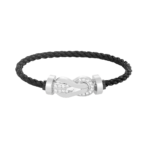[Eternal Jewelry]CHANCE LARGE 8 FIGURE BUCKLE HALF DIAMOND BRACELET SILVER - Image 7
