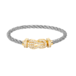 [Eternal Jewelry]CHANCE LARGE 8 FIGURE BUCKLE FULLDIAMOND BRACELET GOLD