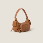Pocket Nappa Leather Pouch caramel color - Image 5