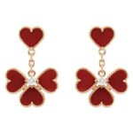 [Eternal Jewelry]SWEET CLOVER CARNELIAN EARRINGS - Image 2
