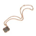 [Eternal Jewelry]CLOVER 25MM GOLD DARK MOP BIG CLOVER NECKLACE - Image 2