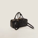 Arcadie Leather  Large Handbag Black Color - Image 5