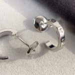 [Eternal Jewelry]LOVE EARRINGS 2.65MM SILVER - Image 5
