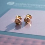 [Eternal Jewelry]LOVE EARRINGS PINK GOLD 10MM - Image 8