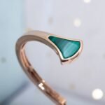 [Eternal Jewelry]DREAM BRACELET OPEN MALACHITE PINK GOLD - Image 4