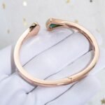 [Eternal Jewelry]DREAM BRACELET OPEN MALACHITE PINK GOLD - Image 5