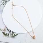 [Eternal Jewelry]PARENTESI NECKLACE PINK GOLD - Image 5