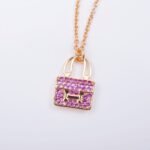 [Eternal Jewelry]CONSTANCE PEDANT PURPLE DIAMOND NECKLACE