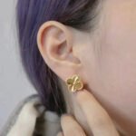 [Eternal Jewelry]CLOVER MEDIUM 1 MOTIFS LASER EARRINGS - Image 8