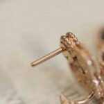 [Eternal Jewelry]CLOVER MEDIUM 1 MOTIFS FUll DIAMOND EARRINGS - Image 4