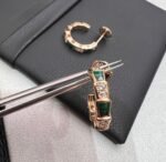 [Eternal Jewelry]SERPENTI MALACHITE PINK GOLD EARRINGS - Image 4