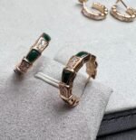 [Eternal Jewelry]SERPENTI MALACHITE PINK GOLD EARRINGS - Image 2