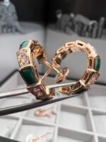 [Eternal Jewelry]SERPENTI MALACHITE PINK GOLD EARRINGS - Image 6
