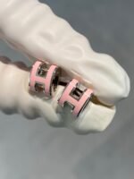[Eternal Jewelry]MINI POP H SILVER EARRINGS PINK - Image 5