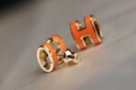 [Eternal Jewelry]MINI POP H EARRINGS ORANGE - Image 3