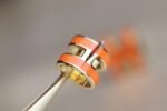 [Eternal Jewelry]MINI POP H EARRINGS ORANGE - Image 4