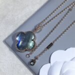 [Eternal Jewelry]CLOVER 25MM GOLD DARK MOP BIG CLOVER NECKLACE - Image 11