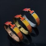 [Eternal Jewelry]H BRACELET ORANGE RAINBOW CERAMIC - Image 3