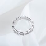 [Eternal Jewelry]SERPENTI RING SILVER DIAMOND PAVED 3MM - Image 10