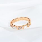[Eternal Jewelry]SERPENTI RING PINK GOLD DIAMOND MOP 3MM - Image 4