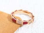 [Eternal Jewelry]SERPENTI RING PINK GOLD CARNELIAN DIAMOND 3MM - Image 5