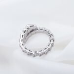 [Eternal Jewelry]SERPENTI RING SILVER DIAMOND PAVED 4MM - Image 7