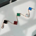 [Eternal Jewelry]CLOVER 5 MOTIFS MULTICOLOR  BRACELET - Image 5