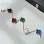 [Eternal Jewelry]CLOVER 5 MOTIFS MULTICOLOR  BRACELET - Image 9