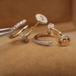 [Eternal Jewelry]JUSTE EARRINGS 12.75MM PINK GOLD DIAMOND - Image 4