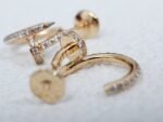 [Eternal Jewelry]JUSTE EARRINGS 12.75MM PINK GOLD DIAMOND - Image 9