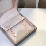 [Eternal Jewelry]DREAM EARRINGS 3 MOTIFS DIAMOND MOP PINK GOLD - Image 3