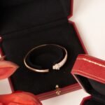 [Eternal Jewelry]PANTHERE ROSE GOLD DIAMOND OPEN BRACELET - Image 7