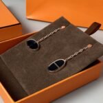 [Eternal Jewelry]CHAINE VERSO BLACK CERAMIC EARRINGS - Image 8