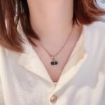 [Eternal Jewelry]CHAINE VERSO BLACK CERAMIC NECKLACE - Image 6