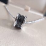 [Eternal Jewelry]ZERO 1 BLACK CERAMIC SILVER NECKLACE - Image 4