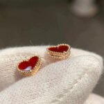 [Eternal Jewelry]HEART CARNELIAN STUD EARRINGS - Image 4