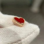 [Eternal Jewelry]HEART CARNELIAN STUD EARRINGS - Image 5