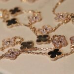 [Eternal Jewelry]CLOVER 20 MOTIFS DARK MOP DIAMOND  NECKLACE - Image 3