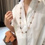 [Eternal Jewelry]CLOVER 20 MOTIFS DARK MOP DIAMOND  NECKLACE - Image 7