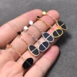 [Eternal Jewelry]CHAINE VERSO BLACK CERAMIC SILVER EARRINGS - Image 2