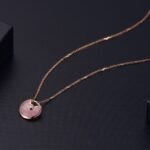 [Eternal Jewelry]AMULETTE ROSE GOLD PINK MOP NECKLACE - Image 3