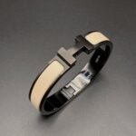 [Eternal Jewelry]H BRACELET 12MM BLACK BEIGE CERAMIC - Image 4