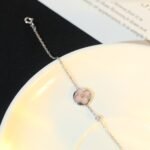 [Eternal Jewelry]SUN MOTIF PINK MOP SILVER BRACELET - Image 3