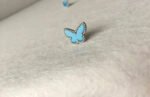 [Eternal Jewelry]BUTTERFLY TURQUOISE EARRINGS SILVER - Image 3
