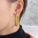 [Eternal Jewelry]CLASH HOOP EARRINGS - Image 2