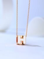 [Eternal Jewelry]H CAGE PINK GOLD NECKLACE - Image 2