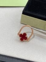 [Eternal Jewelry]CLOVER RIVERSIBLE PINK GOLD RING - Image 11