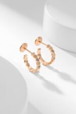 [Eternal Jewelry]BEE LOVE DIAMOND HOOP EARRINGS - Image 7