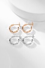 [Eternal Jewelry]BEE LOVE DIAMOND HOOP EARRINGS - Image 8