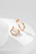[Eternal Jewelry]BEE LOVE DIAMOND HOOP EARRINGS - Image 9